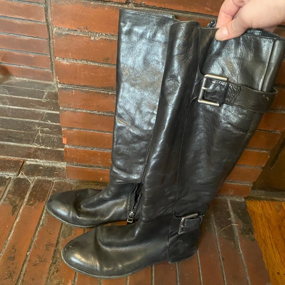 Via Spiga black calf length leather boots - Picture 3 of 8